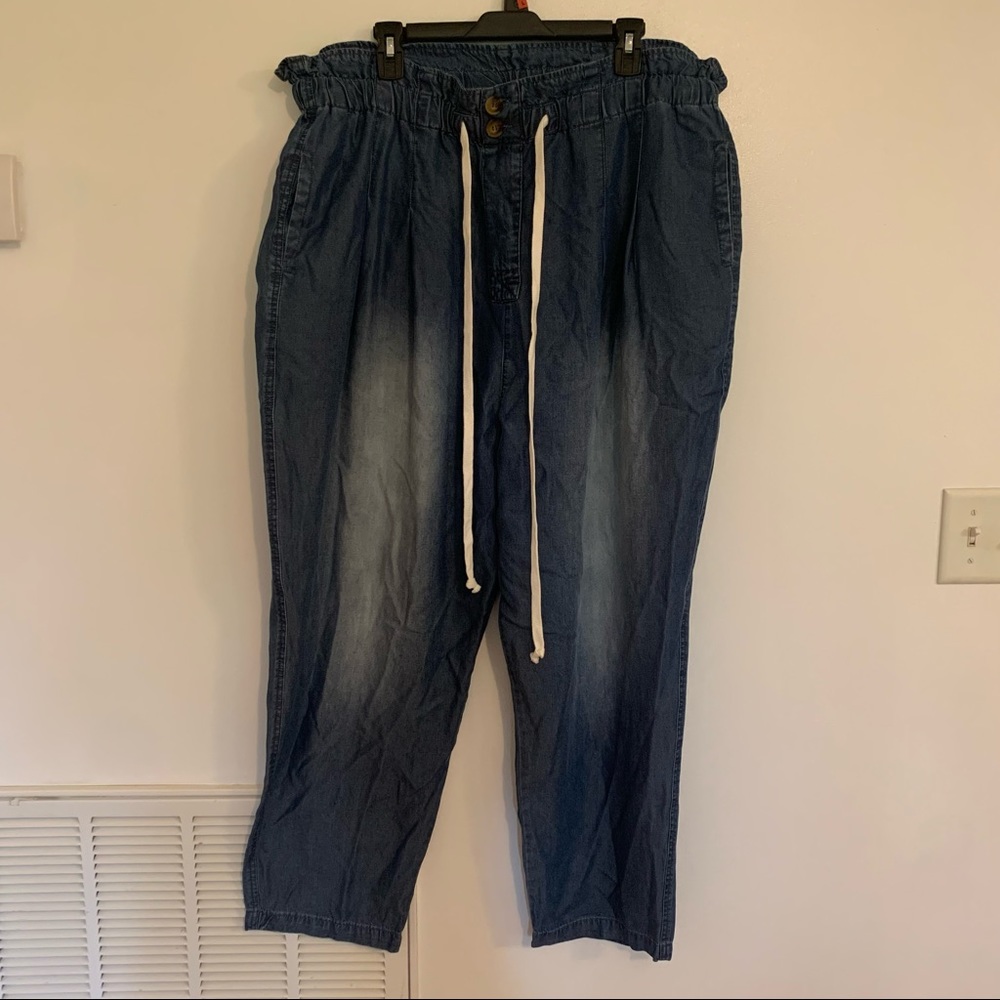 NWT Zenana outfitters paper bag waist pants size 3X
